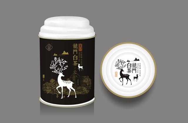 白鹿鎮龍門白茶禮盒包裝設計-茶葉元素提煉、茶葉包裝設計